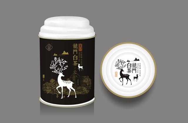 白鹿鎮龍門白茶禮盒包裝設計-茶葉元素提煉、茶葉包裝設計